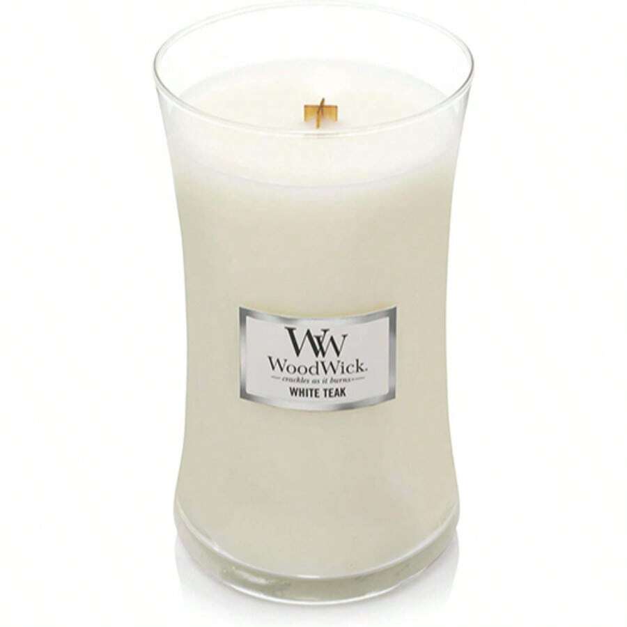 Woodwick - White Teak Large Hour-Glass Candle 609g - Multi Scents - View 1