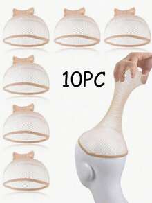 多件装假发帽套装 – 轻盈透气，适合日常佩戴假发、角色扮演和万圣节配饰；包含弹力网状、圆顶和网状三种款式，确保佩戴稳固舒适，易于造型；男女皆宜，适合长时间佩戴和专业美发师使用。 - 彩色 - 查看 15