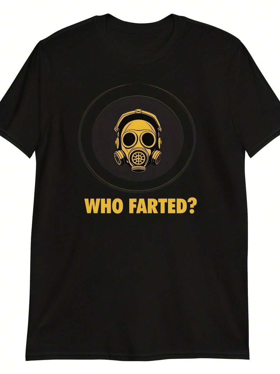 Funny Who Farted Gas Mask - Uni T-Shirt - 款式27 - 查看 1