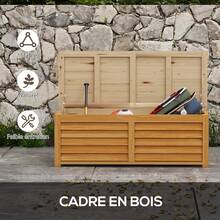 Outsunny Outdoor Storage Box, Cabinet, And Shelf - Tabac - Voir 6
