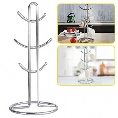 1 Mug Stand Cup Rack, Mug And Tea Cup Storage Rack, Coffee Bar Accessories Kitchen Cup Storage Rack Cup Hanger, Can Be Used To Display Jewelry, Jewelry Display Stand
