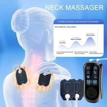 Dual Output TENS Pulse Massager, EMS Pulse Massage Technology, 6 Massage Modes, 19 Intensity Levels, Medium-Low Frequency Pulse Massager, Full Body Washable Skin-Friendly Pads, Large Area Therapy Electrodes, Long-Lasting Rechargeable Battery, Smart Pulse Massager, Multi-Functional Portable Massage Pad Insulation, Galentines, Puppy, Carnival, Party Decorations - Multicolor - View 3
