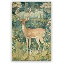 YdNextelior William Morris Wall Art William Morris Exhibition Prt William Morris Poster Vtage Wall Art Textiles Art Vtage Poster Deer Art Prt Canvas Xch Unframed
