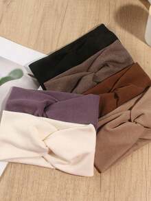 1 Stück modischer gestrickter Stirnband, warm & windundurchlässig, vielseitiger Kopfschmuck für Herbst/Winter, geeignet für Muttertag, Schulanfang, Thanksgiving, Neujahr, Valentinstag, Karneval Feiertage Frauen Schal Haarzubehör Warme Haarbänder Frauen Bandanas