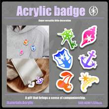 Katseye、Katseye Kpop 亚克力徽章、Kpop 粉丝周边、Katseye 亚克力徽章、时尚背包、帽子和服装别针，是节日期间送给朋友的完美配饰礼物。 - 彩色 - 查看 2