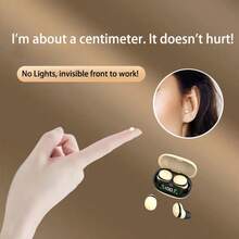 Mini Wireless Earphones, Ultra Small, Cute, Touch Sensitive, Hidden Work Without Flashing Lights - Nhiều màu - Xem 5