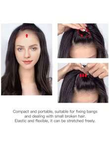 10pcs Invisible Styling Comb, Mini Bangs Holder Styling Tool, U-Shaped Hair Clips, Hair Accessories, Split-End Styling Decorative Hair Clips, Nape Invisible Bangs Fixing Inserted Comb (Black, 1-10pcs, Default Small Size), Hair Styling Set, Hair Styling Tool Set - Multicolor - View 8