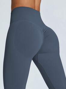 Women'S High Waist Peach Lift Yoga Pants, Sports Outdoor Fitness Cropped Leggings Tights