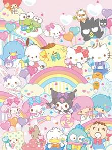 SANRIO 1 件无框三丽鸥布丁狗摆件，卧室、客厅、走廊的理想礼物，墙面装饰，冬季装饰，房间装饰礼物，生日和毕业礼物 - 彩色 - 查看 11