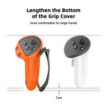 Juego de cubiertas de silicona VR para Meta/Oculus Quest 3, diseño mejorado con protección completa para Quest 3, 5 en 1 accesorios VR con cubierta protectora, regalo ideal para cumpleaños y Navidad (no incluye el auricular VR y el controlador) (Naranja)