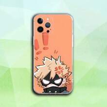 Custodia per telefono compatibile con Katsuki My Hero B-Bakugo, adatta per iPhone 16, 15, 14, 13, 12, 11 Pro, Max, Plus, X, XS, XR, SE4, E Mini, cover trasparente e morbida, compatibile con custodia per iPhone 17 Pro, 17 Pro Max, 17 - z1 - Visualizzare 13