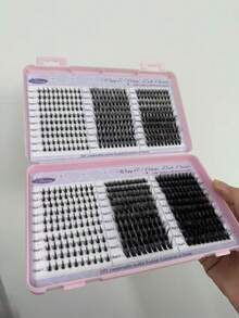 600 件 D-Curl 9-18MM 5MM 底部混合 DIY 睫毛延长套装 DIY 下睫毛睫毛书大容量柔软单个簇睫毛打造蓬松自然纤细 Y2k 蝴蝶元素粉色底卡外观在家持久 DIY 睫毛胶水、DIY 睫毛镊子（下睫毛+30D+40D+60D+80D）睫毛簇套装、睫毛、睫毛、假睫毛 - 黑色 - 查看 11