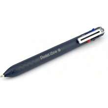 4-Colour Ballpoint Pen - Choice Of Colours (Black/Red/Blue/Green) Via Side Pushers In Ink Colour, 0.5 Mm Line Width, Refillable, Pack Of 1 - 深藍色_ - 查看 2