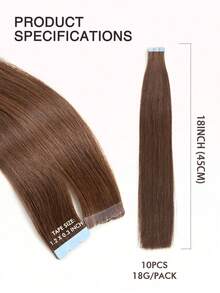 10 Pcs Mini Tape In Hair Extensions Human Hair Color 4/27 Chocolate Brown To Caramel Blonde 14-22 Inch Remy Human Hair Invisible Tape In Hair Extensions - S4 - Ver 6