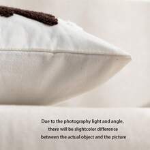 1 pieza Funda de almohada bordada con árbol de Navidad, estilo navideño adecuado para sala de estar, dormitorio, todo el año