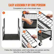 Garden Tool Organizer, 16 Slots With Hooks, Yard Tool Tower Rack With Wheels For Garage Organization And Storage, Hold Long-Handled Tool/Rake/Broom, Metal Tool Stand Holder For Shed, Outdoor - Black - View 5