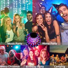 RAHAN 2Pack Colorful Rotating Magic Ball Light Plug In Disco Ball Light Bulb With Sockets, Strobe Stage Lighting Lamp For Home Room Dance Birthday Karaoke Halloween Christmas Show Club Decoration - 1 - Xem 7