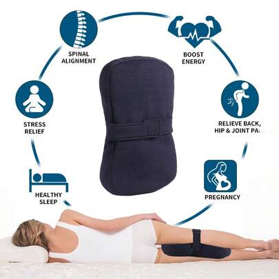 1pc Adjustable Knee Pillow, Suitable For Side Sleepers To Relieve Back, Leg, Hip And Joint Discomfort, Lightweight Design With Slow Rebound Leg Pillow