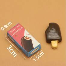 1:12 迷你娃娃屋逼真食物玩具冰淇淋模型（款式随机） - 彩色 - 查看 6