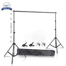 SH Photography Background Support System Kit With Muslin Carrying Case For Photo And Video Studio - 沒有沙袋 - 查看 8