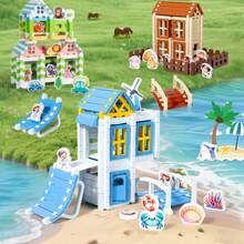 176/120/88PCS Wooden Interlocking Blocks, Montessori Toy Design, Building Set And Role Play Develop Fine Motor Skills And Boost Imagination, Home, Classroom, Travel, Toddler Gift