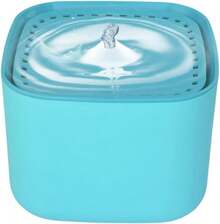 Fancy Pets Bebedero Automático para Perros y Gatos, 3L, con Filtro de Carbón Activado, Agua Fresca, Recirculación Silenciosa, Dise?o Cubo Negro - Agua - Ver 2