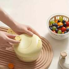 Disidratatore manuale da cucina per frutta e verdura - Centrifuga per insalata multiuso robusta con base antiscivolo, cestello per asciugatura rapida, senza elettricità necessaria, adatto per uso domestico, ristorante e commerciale - Beige/Altri colori disponibili