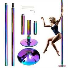 1PC Home Pole Dance Pole 45mm Rotating Stationary Dance Pole Professional Stripper Pole, Solid Steel Portable Detachable Dance Pole Set For Home Dance Training - Multicolor - View 8