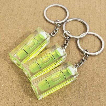 3Pcs Keychain Spirit Bubble Level Pocket 15x15x40mm Spirit Levels Measuring Layout Tools
