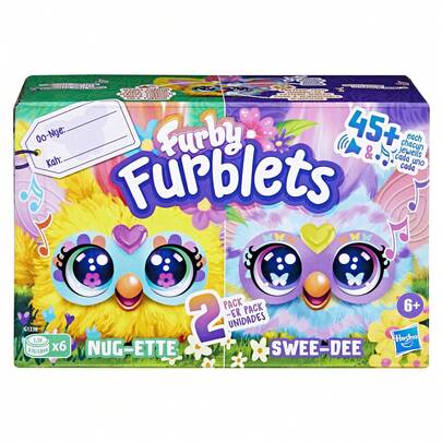Hasbro Furby Furblets Fierce & Fabulous 2 Packs, Greenie-Meanie & May-May With 45 Sounds Each, Electronic Plush Toys For Girls & Boys 6 Years & Up
