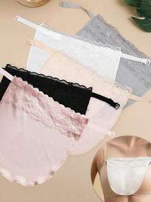 Débardeur pour femmes à bretelles en V antidérapant - Design à boucle détachable, bord en dentelle respirant en tissu doux - Essentiel pour l'intérieur amincissant de l'été - Multicolore - Voir 11