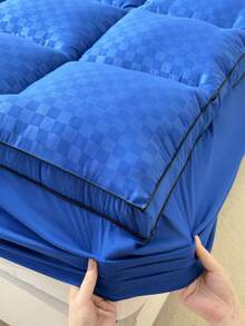 KTAbedding Thickened Mattress Pad, Soft Mattress Protector, Quilting Technology, Machine Washable, Strong And Wear-Resistant, Easy To Clean, Can Be Stretched Into 8-12 Inch Deep Pockets, Enhancing Bed Comfort - 藍色 - 查看 6