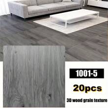 10/20/40 件豪华木纹自粘地砖，防水防污，家居地板和墙壁翻新装饰地板和墙壁贴纸，易于安装和剥离，适用于卧室、客厅、厨房、浴室和其他家居装饰
