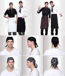 BIG SUN 4 Gorras de Cocina Ajustables para Cocinar, Gorra De Cocinero, Gorras de Trabajo Ajustables de Cocina (02) - Negro - Ver 8