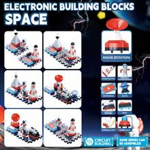 SCIENCE HORSE 多功能科学启蒙宇航员电子科学实验 STEAM 教育玩具/教育科普玩具 - 宇航员灯与摇摆+悬浮球泡泡机+火箭发射器+警示灯+雷达旋转+行星灯+航天器发射，电子积木，送给男孩和女孩的完美圣诞礼物 - 混合色 - 查看 4