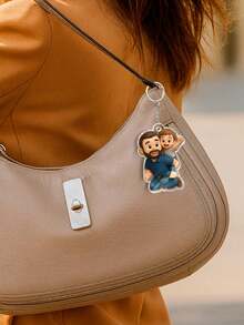 Customized 2D Character Art, Render 2D Figures Based On Uploaded Photos, Personalized Keychain Gift For Family And Friends - As Shown - View 9