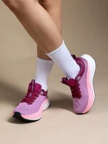 Women's Walking Shoes Cushion Comfortable ActiveBreeze Running Tennis Shoes Non-Slip Workout Gym Sports Athletic Breathable Fashion Sneakers - 紫色 - 查看 11