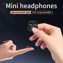 Mini Wireless Earphones, Ultra Small, Cute, Touch Sensitive, Hidden Work Without Flashing Lights - Nhiều màu - Xem 7