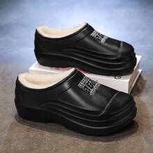 新款秋冬男士休闲保暖雪地靴，防滑，多功能鞋头设计 - 黑色 - 查看 3