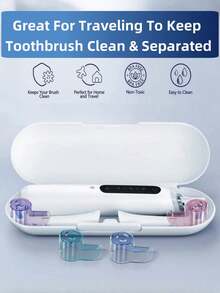 2-8 piezas Cubiertas protectoras antipolvo y coloridas para cepillos de dientes, compatibles con cabezales de repuesto de cepillos de dientes eléctricos de la serie IO. Estuche de almacenamiento higiénico y organizador de baño, accesorio esencial para viajes. - Multicolor - Ver 8