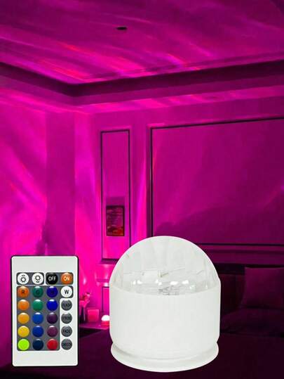 مصباح ليلي بتأثير الشفق القطبي متعدد الألوان (16 لون)، ديكور غرفة، هدية عيد الحب، هدية عيد ميلاد، هدية رأس السنة، مصباح كريستالي متوهج مع لمسة شتوية/تشغيل بواسطة جهاز تحكم عن بعد، مصباح ليلي بتأثير موجي، ديكور غرفة، هدية تذكارية للمناسبات