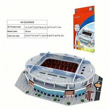 DIY 3D Paper Puzzle Kit - Football Stadium Series | Colorful Assembly Model | Educational Toy For Youngsters & Sports Fans | High-Quality 3D Jigsaw With Detailed Soccer Field Design, Puzzle Toys,The Perfect Halloween Gift For Puzzle Lovers - Multicolor - View 13