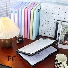 1 Piece Multi-Color Folder Storage Box, Large Capacity Paper Classification Clip, Music Score Student Writing Board, Document Clip With Clip, Multifunctional Storage Storage Box, Suitable For Storing Files, Sheet Music, And Student Papers, Multi-Color Design For Easy Subject Classification - 彩色 - 查看 12