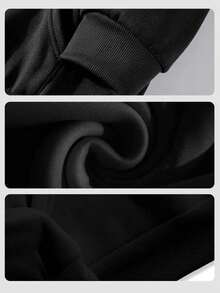 Men Hoodies - 黑色 - 查看 4