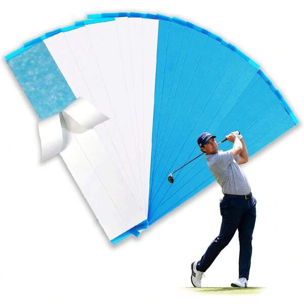 20 Pieces Professional Golf Grip Tape, Double-Sided Adhesive Strips For Golf Club Repair, Water-Resistant, Easy To Use, Strong Bonding For All Grips