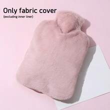 Hot Water Bottle, Filled With Water, Can Be Used For Warm Compress And Stomach Heating Thickened Anti-Explosion Women's Foot Warmer Bag Water-Filled Hand Warmer Bag Faux Rabbit Fur Water-Filled Hand Warmer Pouch Suitable As Gifts For Valentine's Day, Ramadan, And Other Occasions - Multicolor - View 10