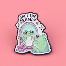 Enamel Brooch, Lapel Pin, Badge, Backpack Pin, Women's Brooch, Clothing Gift, Jewelry, Fashion Accessory - Black - View 1