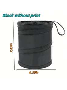 Multi-Functional Car Trash Can, Foldable Car Garbage Bin Storage Container - Multicolor - View 3