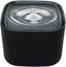 Fancy Pets Bebedero Automático para Perros y Gatos, 3L, con Filtro de Carbón Activado, Agua Fresca, Recirculación Silenciosa, Dise?o Cubo Negro - negro - Ver 2