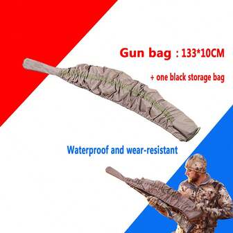 1个户外进口枪套 133*10CM 防水耐磨射击枪套，霰弹枪套，长枪套，迷彩军用枪套